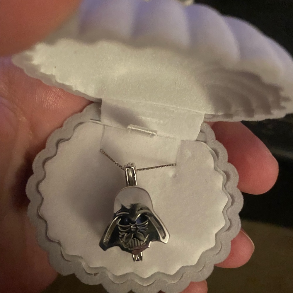Darth vadar necklace for kids or adults in sterling silver